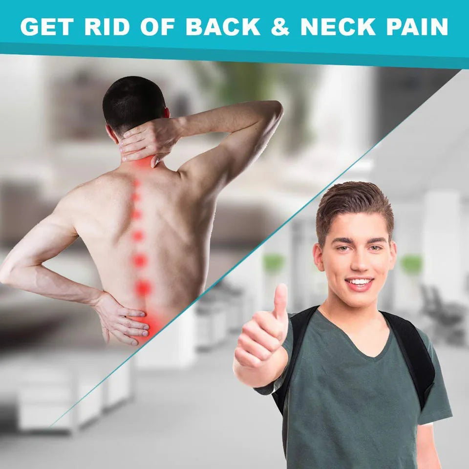 LOOGDEEL Posture Corrector Back Brace Adjustable Posture Brace for Upper Back Shoulder Back Pain Relief Trainer Spine Support