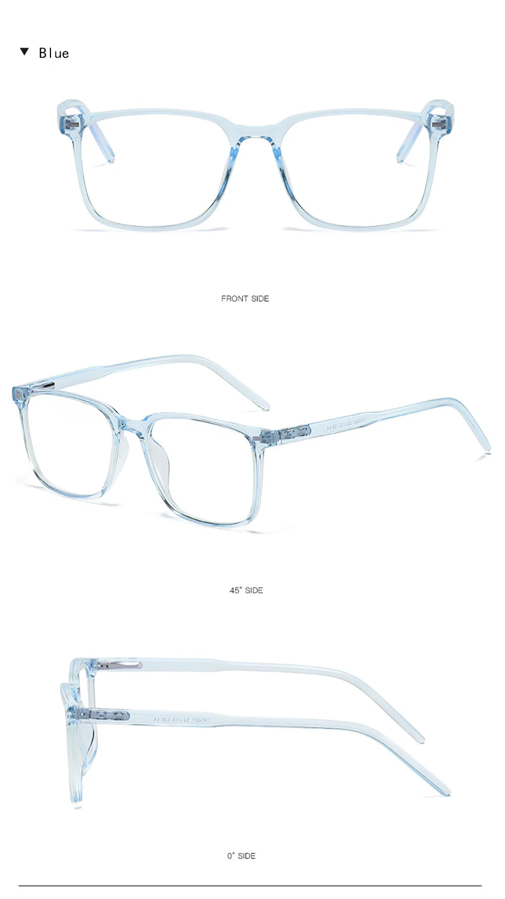 VIVIBEE Square Blue Light Blocking Men Glasses Gaming TR90 Matte Black Anti Ray Eyeglasses Computer Transparent Fashion Eyewear