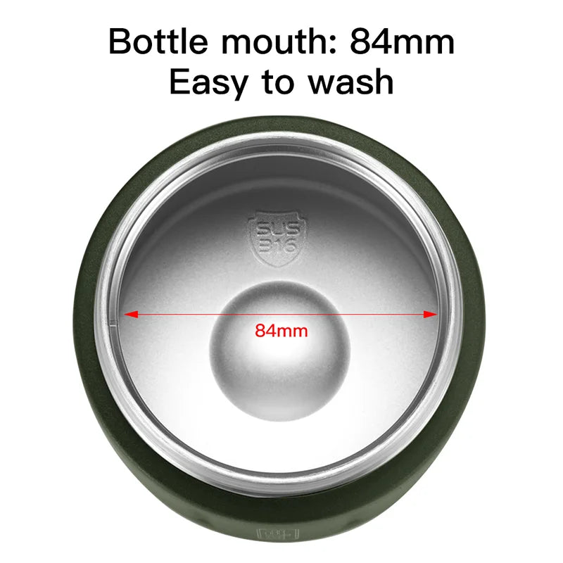 FEIJIAN 500ml Food Thermos, 316 Stainless Steel Vacuum Insulated Food Jar With Spoon Kids Lunch Box