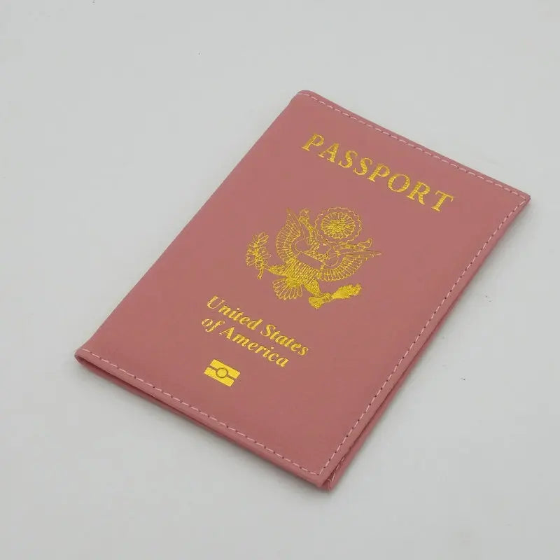 Personalised leather USA Passport Cover Customized Travel Passport holder American Wallet Covers for Passports Girls America