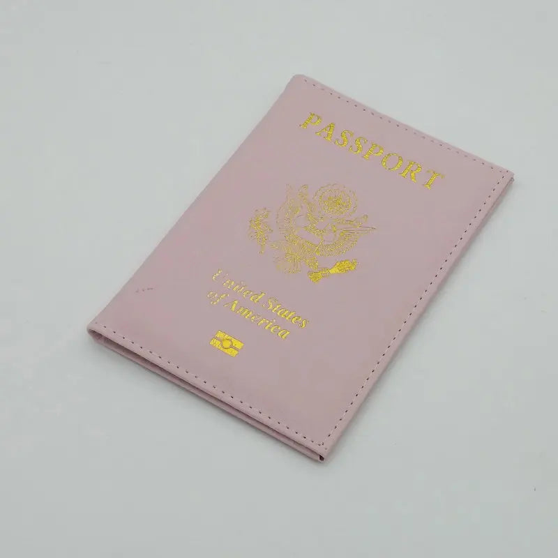 Personalised leather USA Passport Cover Customized Travel Passport holder American Wallet Covers for Passports Girls America