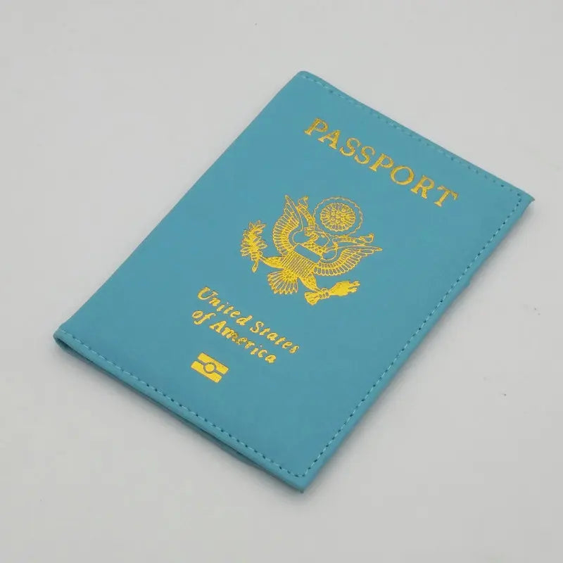 Personalised leather USA Passport Cover Customized Travel Passport holder American Wallet Covers for Passports Girls America