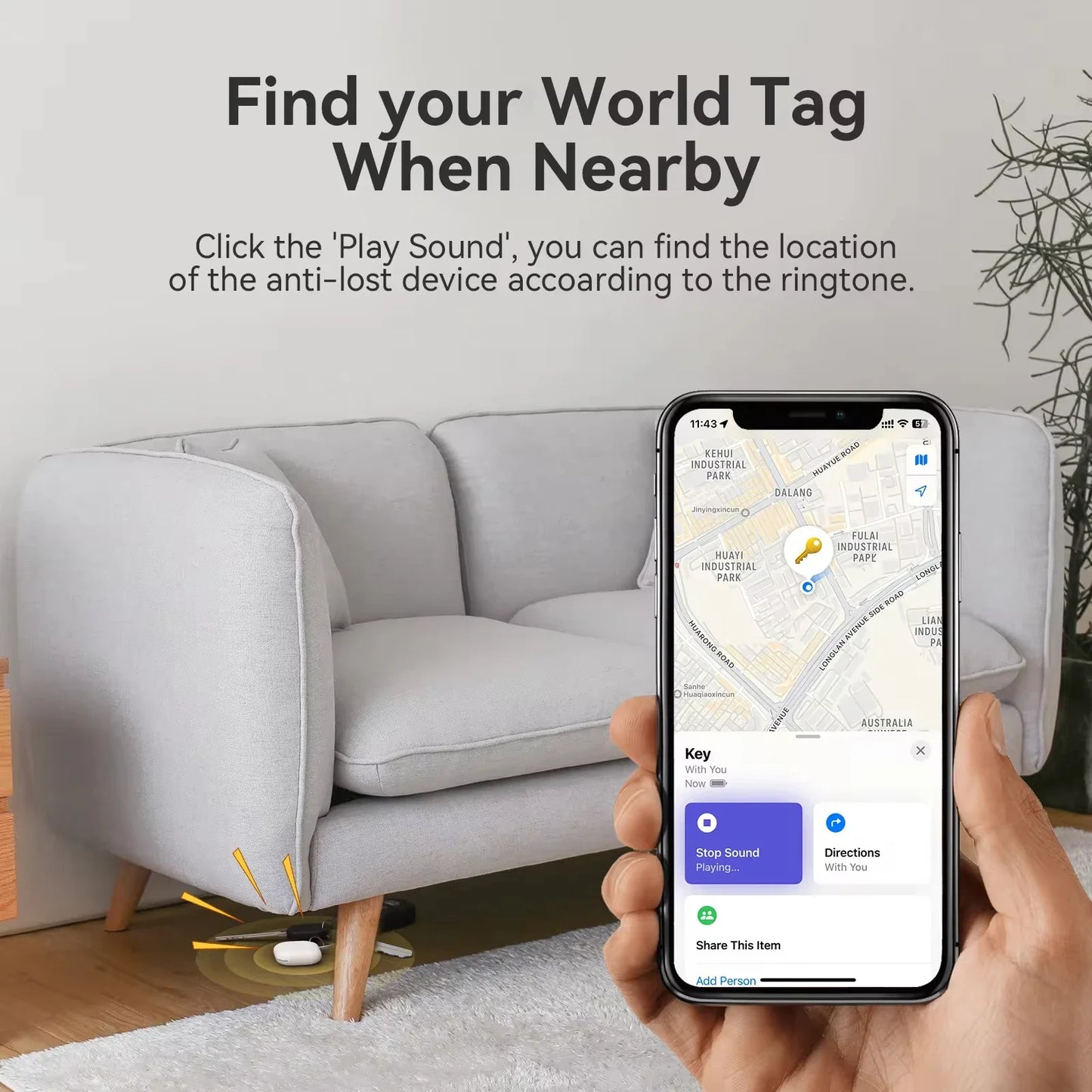 Smart Tracker For Find My APP Child/Pet Item Finder Key Anti-Lost Reminder Device MFI Rated Locator Smart Bluetooth gps Tracker