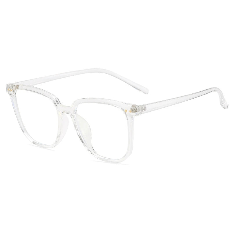 Light Frame Anti Blue Glasses Transparent Black Optical Glasses Women Men Square Eyewear Blocking eyeglasse Spectacle Eyeglasses