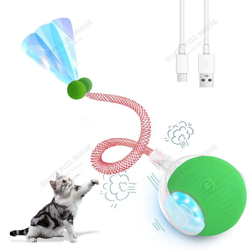 Speedy Tail 3.0 Smart Interactive Cat Toy with 3 Play Modes, Auto Moving Ball Toy for Indoor Bored Kitten & Adult Cats