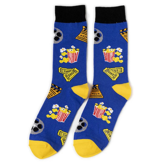 58 Style Food Theme Men Cartoon Socks Cotton Fruit Banana beer coffee bean doughnut sandwich hamburger sushi ice crea Long Socks