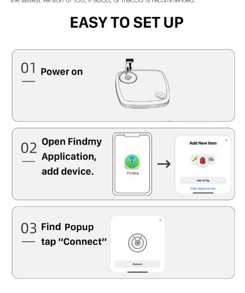 For Apple Find My Mini Bluetooth GPS Tracker Anti Lose Reminder Device Key Finder Kid Bag Wallet Car Pet Dog Locator Smart Tag