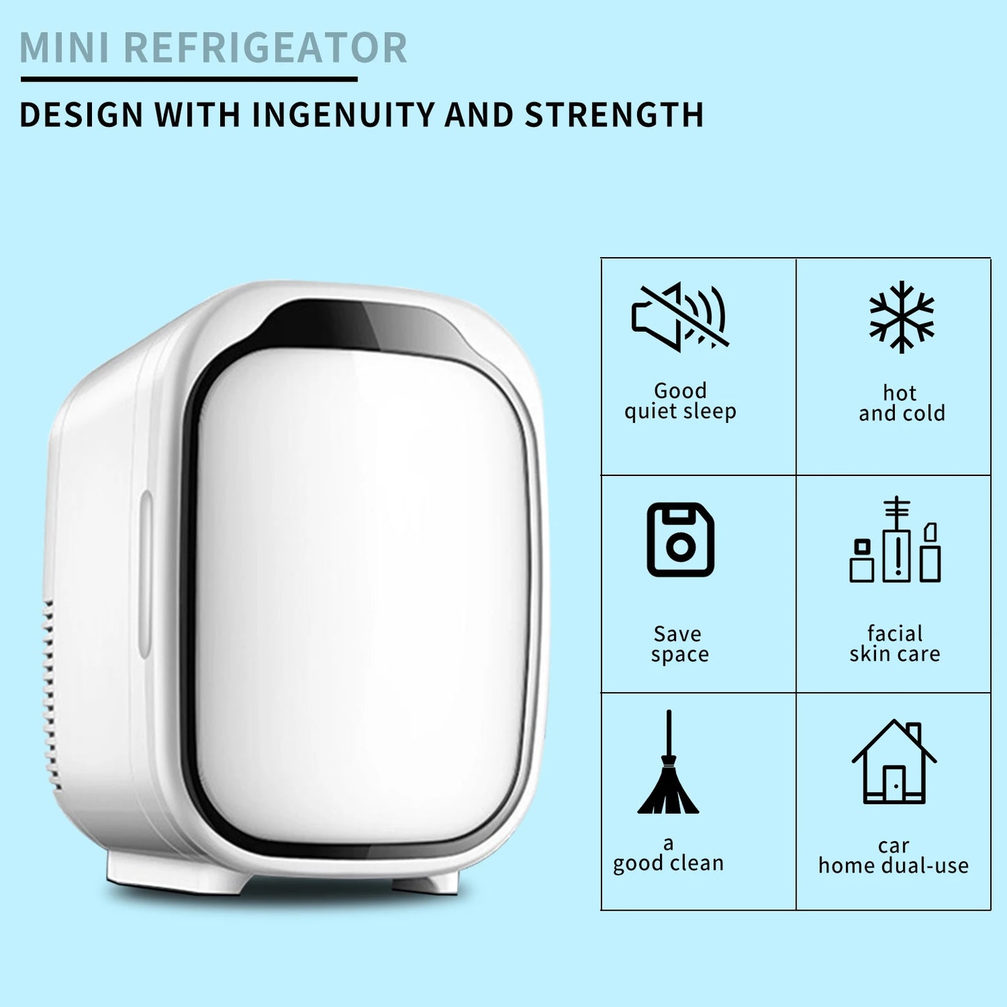 Cheap 6L Personal Custom Small Beauty Skin Care Makeup Cosmetic Refrigerator Mini Fridge For Cosmetic