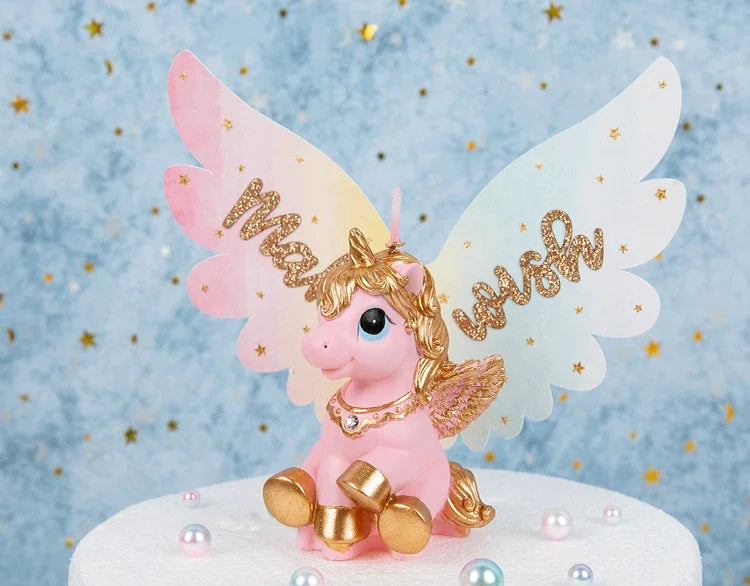 Little Unicorn Zodiac Candle Animal Children's Birthday Candle for Cake Decoration Unicorn Candle for Birthday Boys Kids Soy Wax