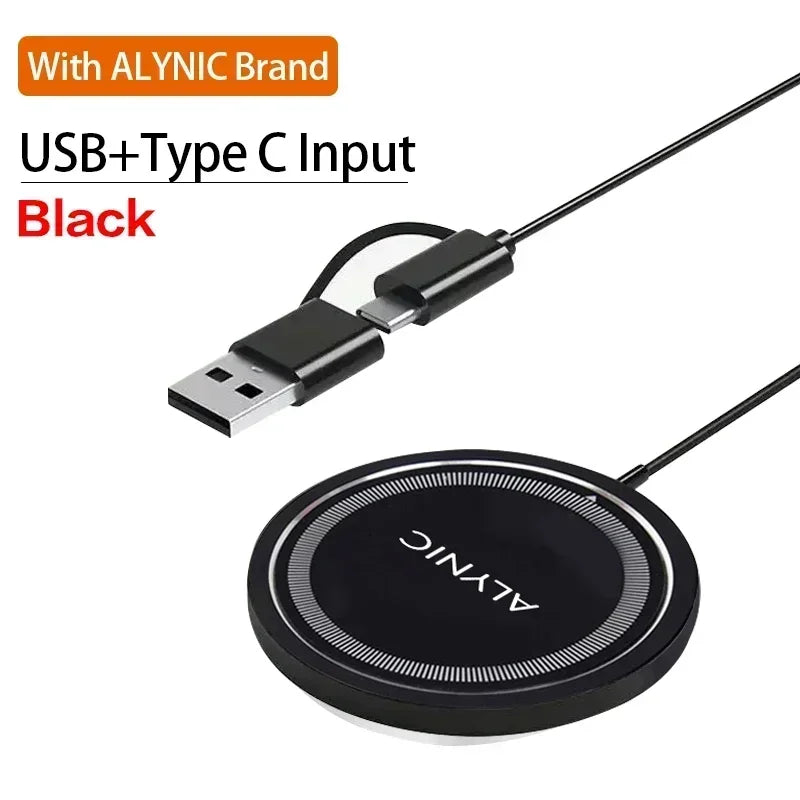 PD 30W Magnetic Wireless Charger Pad For Macsafe iPhone 16 15 14 13 12 Pro Max X XS XR 8 Plus USB C Fast Charging Dock Station