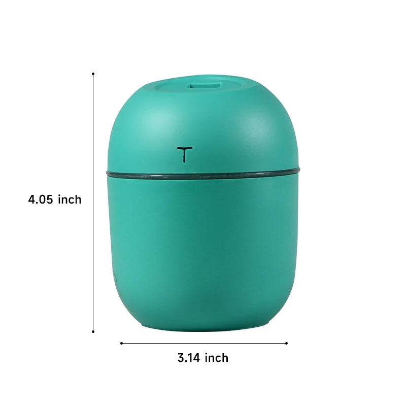 USB Aroma Diffuser 220ml Mini Essential Oil Diffuser Portable Mute Ultrasonic Air Humidifier Vehicle Humidifier with LED Lights