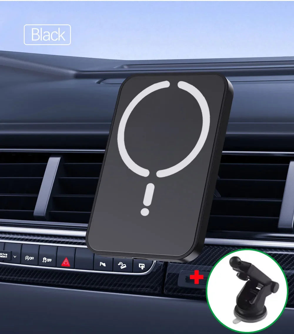 30W Magnetic Car Wireless Charger Sucker For Magsafe iPhone 12 13 14 15 16 Pro Max Air Vent Phone Holder Stand Fast Car Charging