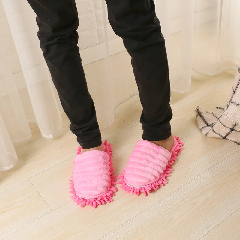 Multifunction Floor Dust Cleaning Slippers Shoes Lazy Mopping Shoes Mop Caps House Home Clean Cover Wipe Shoes Cleaning Tools