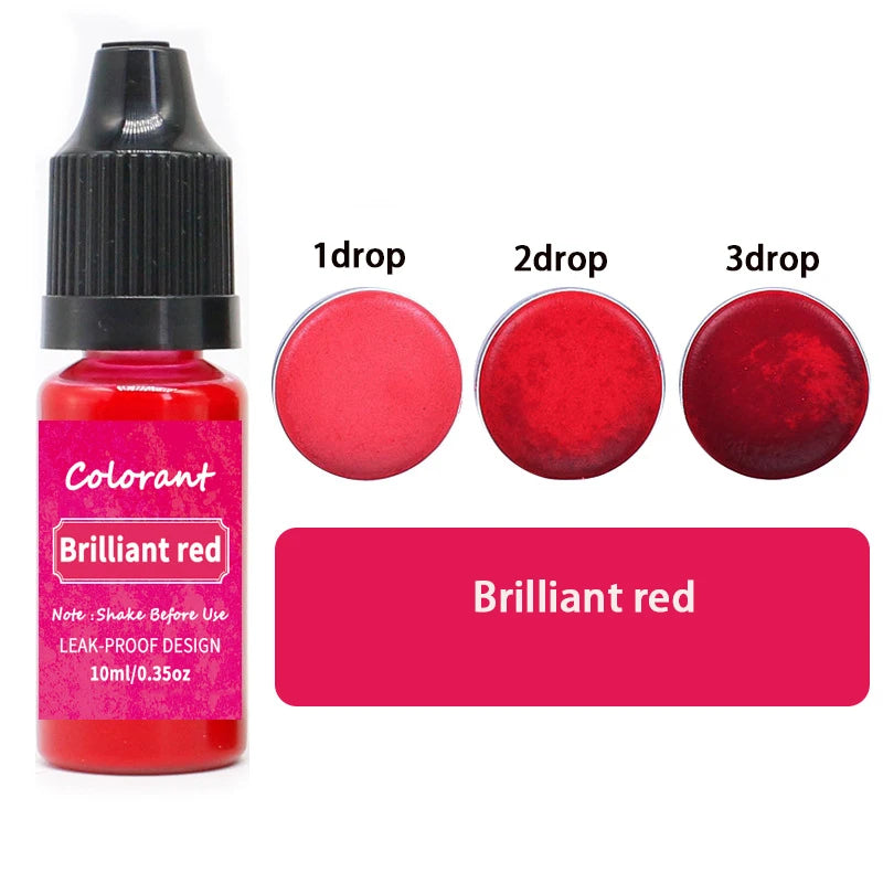 20 Colors Candle Dyes Pigment Aromatherapy Liquid Colorant Pigment DIY Candle Mold Soap Coloring Handmade Crafts Resin Pigment