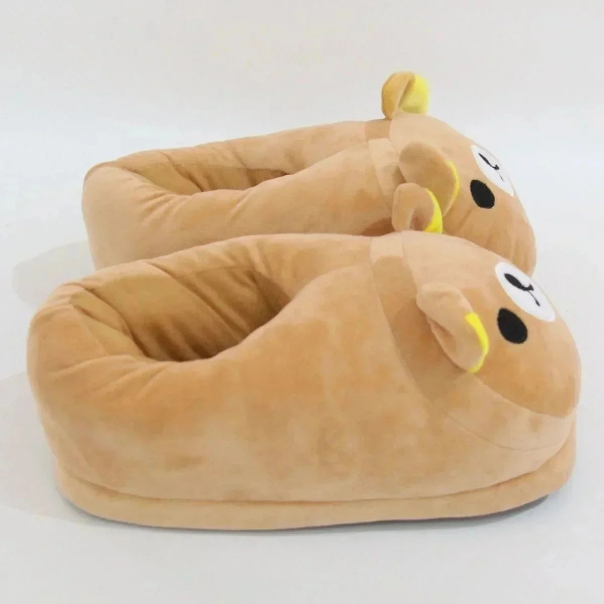 Rilakkuma Y2K Slippers Japan Cartoon Anime PE Kawaii All Inclusive Frosth Plush Indoor Home Flat Anti Slip Couple Slippers New