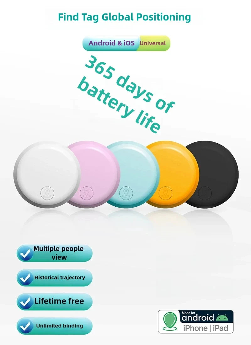 XIAOMI Mini Smart Anti-Lost Tracker Reminder For Pets Kids GPS Locator AntiLost Alarm Wallet Keychain Smart Tag Bluetooth Tracer