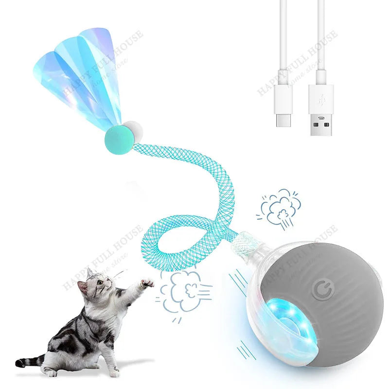 Speedy Tail 3.0 Smart Interactive Cat Toy with 3 Play Modes, Auto Moving Ball Toy for Indoor Bored Kitten & Adult Cats