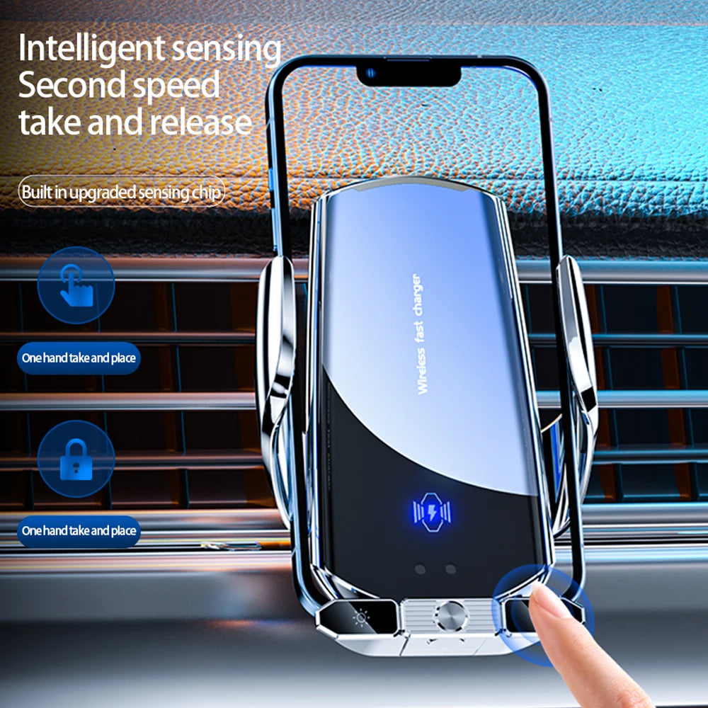 15W Car Wireless Charger Stand for iPhone 16 15 14 13 12 Pro Max Samsung 3 in 1 Magnetic Adapters Phone Fast Charging Chargers