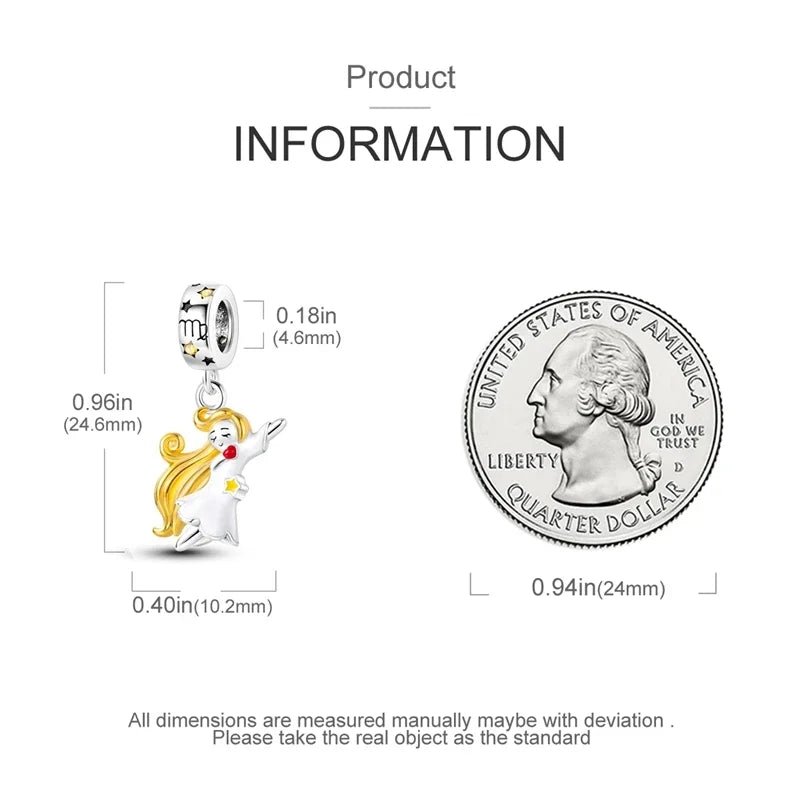 Zodiac Signs Original Charms 925 Sterling Silver Glow in Dark Pendants Beads Fit Bracelet DIY Jewelry Birthday Gift for Women