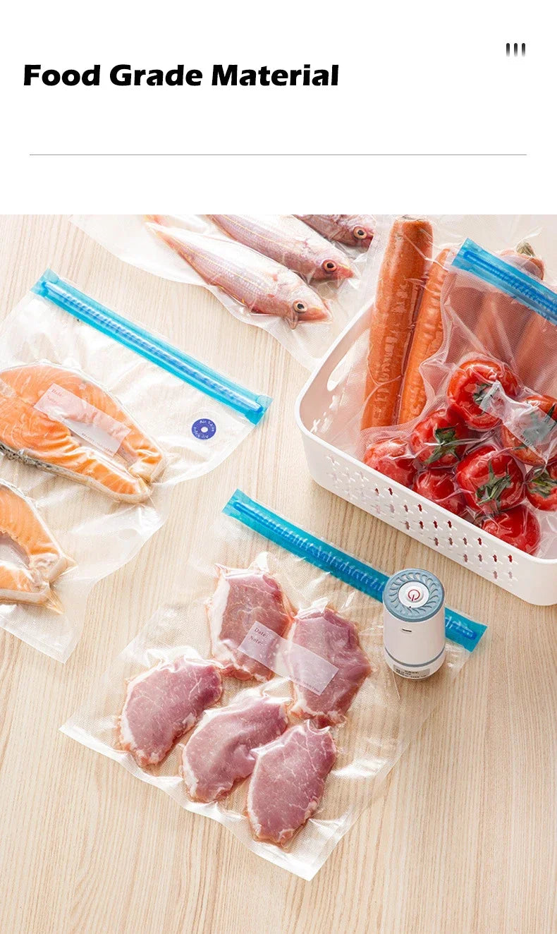 Vacuum Sealed Food Storage Box, Clear Fresh-Keeping Box, Capacity Food Dispenser, Transparent Container with Vacuum Pump