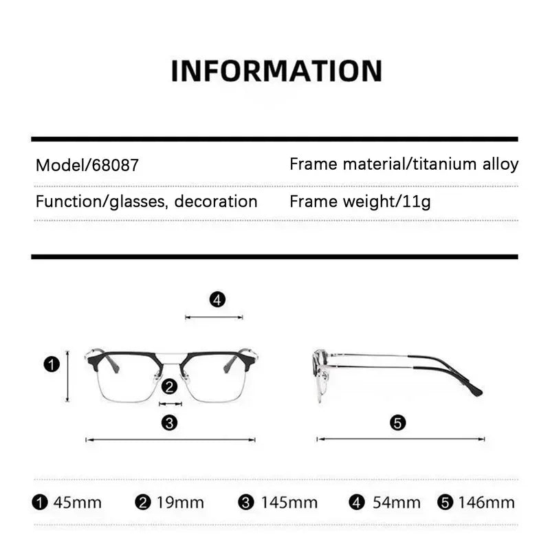 Luxury Brand Square Black Frame Myopia Glasses Anti-blue Light Women Men Near Sight Eyeglasses Unisex Goggles Diopters -0 To -6