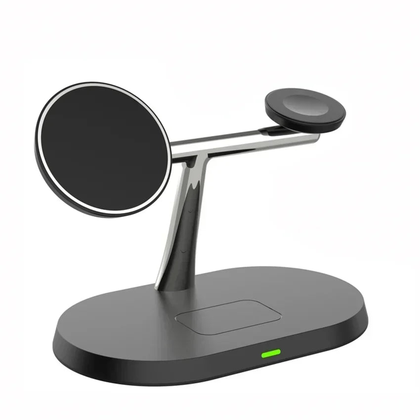 3 in 1 100W Magnetic Wireless Charger Stand For Magsafe iPhone 16 15 14 13 12 Apple Watch 8 7 Airpods Pro Fast Charging Station