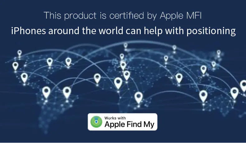 F2 Smart Airtag GPS Positioning Anti-Lost Device For iPhone iPad iOS Find My App Bluetooth Tracker Keys/Pets/Kids Locator Finder