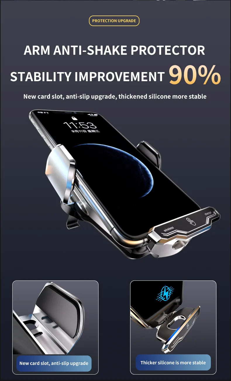 15W Car Wireless Charger Stand for iPhone 16 15 14 13 12 Pro Max Samsung 3 in 1 Magnetic Adapters Phone Fast Charging Chargers
