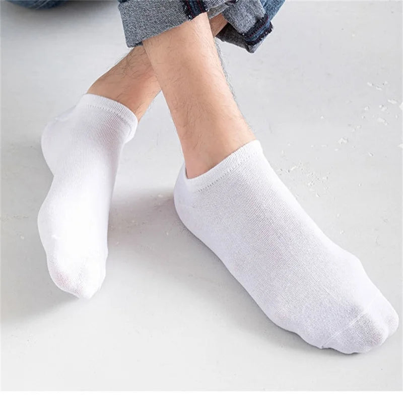50/100 Pairs Solid Color Breathable Sock Women Men Boat Socks Invisible Low Cut Non-slip Summer No-show Ankle Socks Wholesale