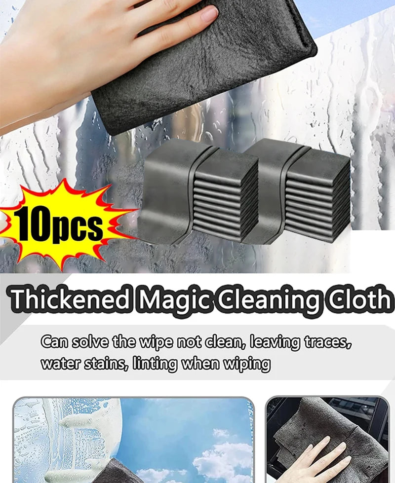 1/3/5/10Pcs Magic Cleaning Cloths Reusable Microfiber Washing Rags Microfiber Glass Clean Towel Washable Lint-free Cleaning Rags