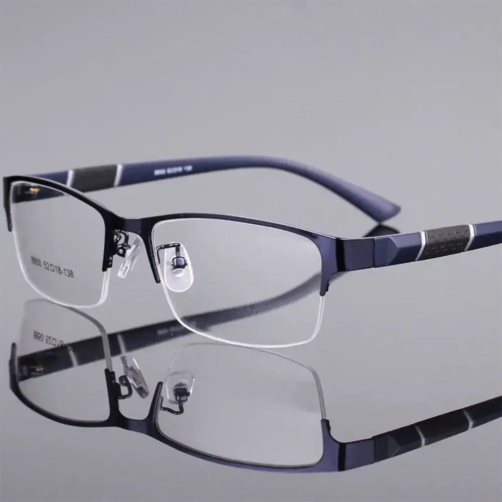 Half Frame Blue Light Blocking Glasses Flat Glasses Fashion Women Men Comfortable Transparent Glasses Anti Radiation Glasses