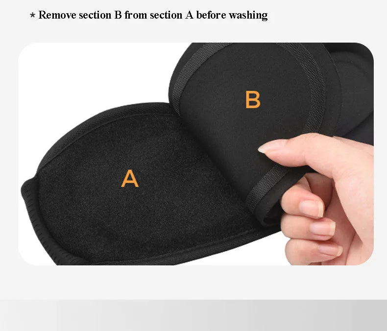3D Wireless Sleeping Headphones Blindfold Soft Washable Bluetooth5.4 Music Headset Eyemask Handsfree Call Earphones Adjustable
