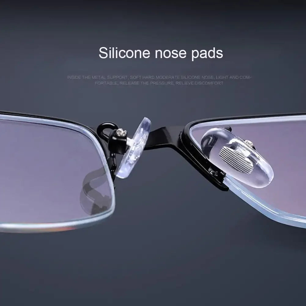 Half Frame Blue Light Blocking Glasses Flat Glasses Fashion Women Men Comfortable Transparent Glasses Anti Radiation Glasses
