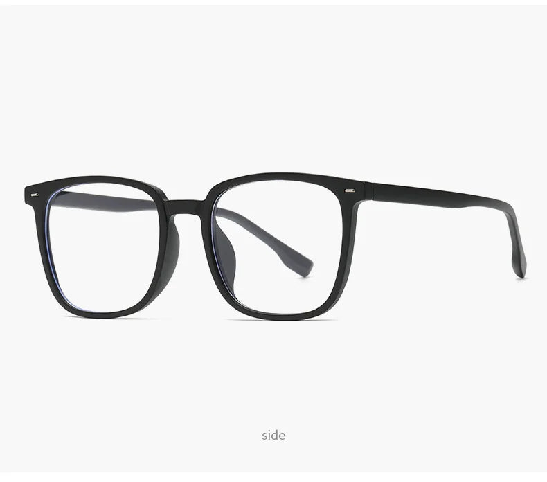 Black Computer Glasses Frame Women Men Anti Blue Light Square Rectangle Eyewear Blocking Glasses Optical Spectacle Eyeglass