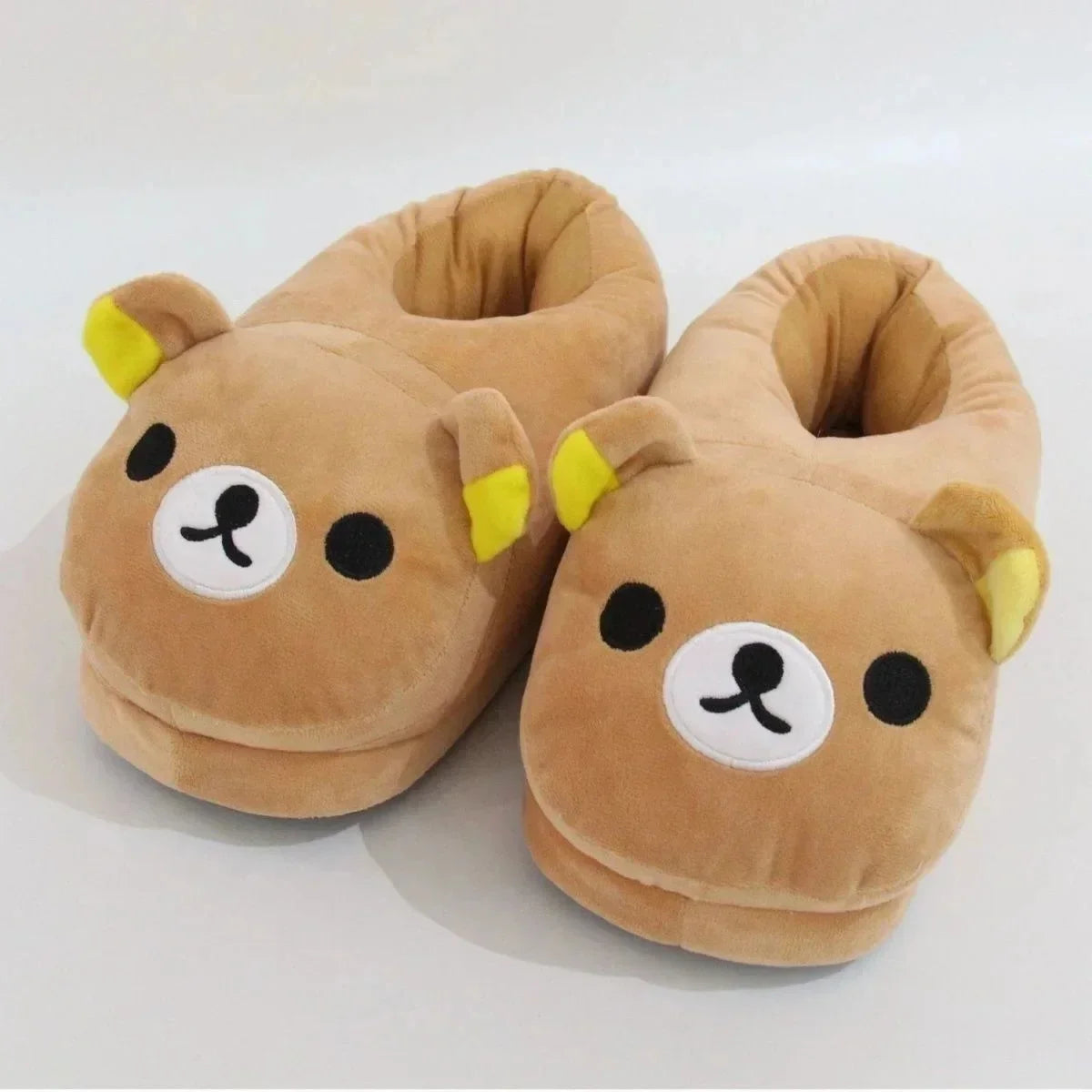 Rilakkuma Y2K Slippers Japan Cartoon Anime PE Kawaii All Inclusive Frosth Plush Indoor Home Flat Anti Slip Couple Slippers New