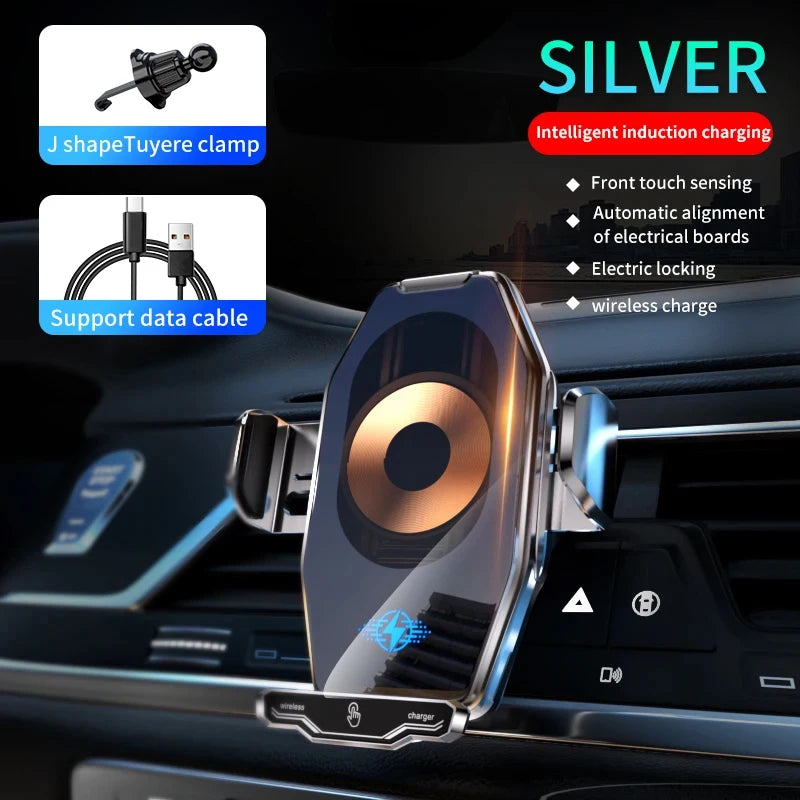 15W Car Wireless Charger Stand for iPhone 16 15 14 13 12 Pro Max Samsung 3 in 1 Magnetic Adapters Phone Fast Charging Chargers