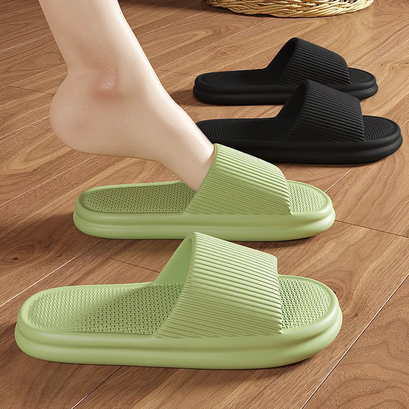 2025 Summer Women's Solid Color Casual Simple Slipper, EVA Material, Comfortable Indoor/Outdoor Dual-use, Anti-Slip Design.
