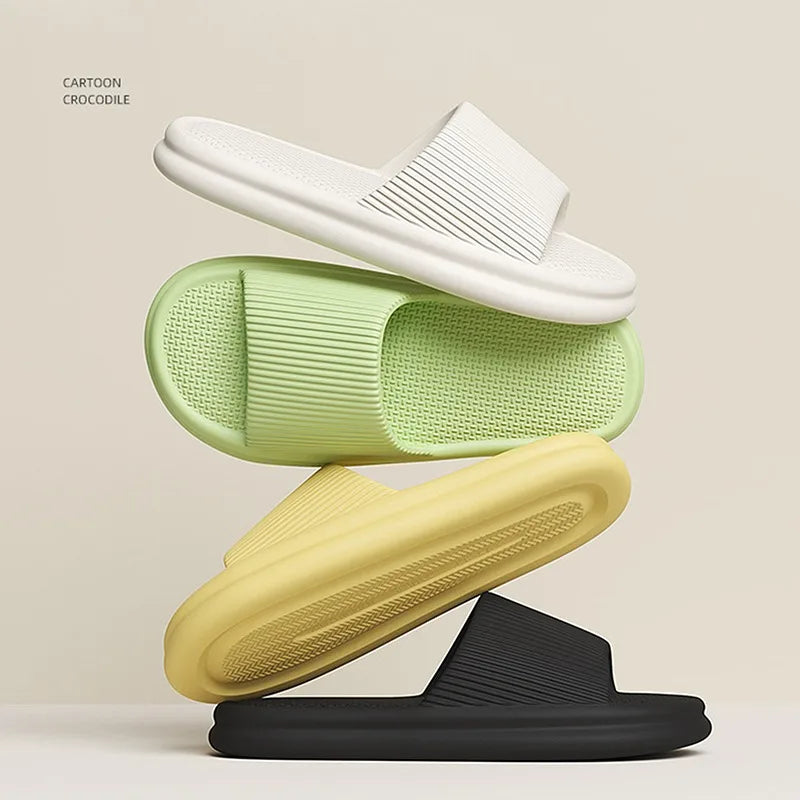 2025 Summer Women's Solid Color Casual Simple Slipper, EVA Material, Comfortable Indoor/Outdoor Dual-use, Anti-Slip Design.
