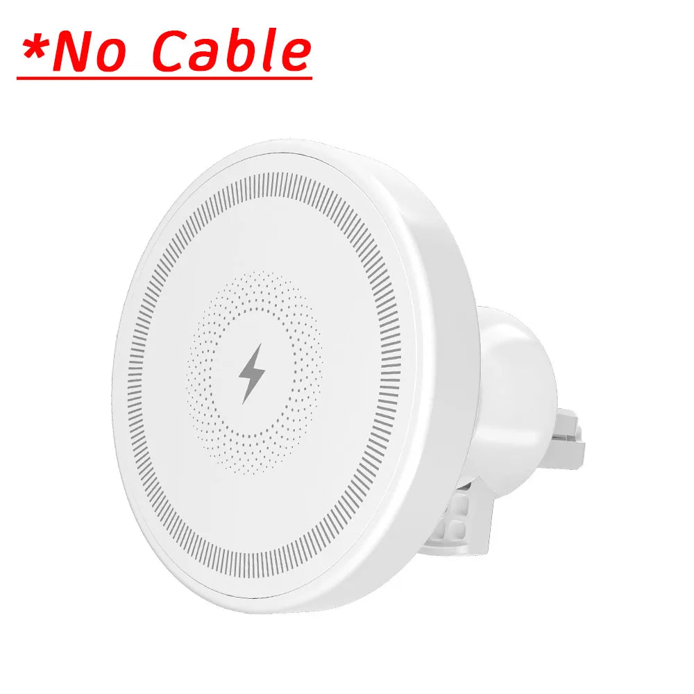 Magnetic Wireless Charger 360 Rotation Air Vent Phone Holder Stand For Magsafe iPhone 16 15 14 13 12 Pro Max Fast Charging Mount