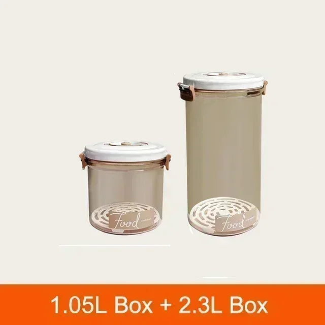Vacuum Sealed Food Storage Box, Clear Fresh-Keeping Box, Capacity Food Dispenser, Transparent Container with Vacuum Pump