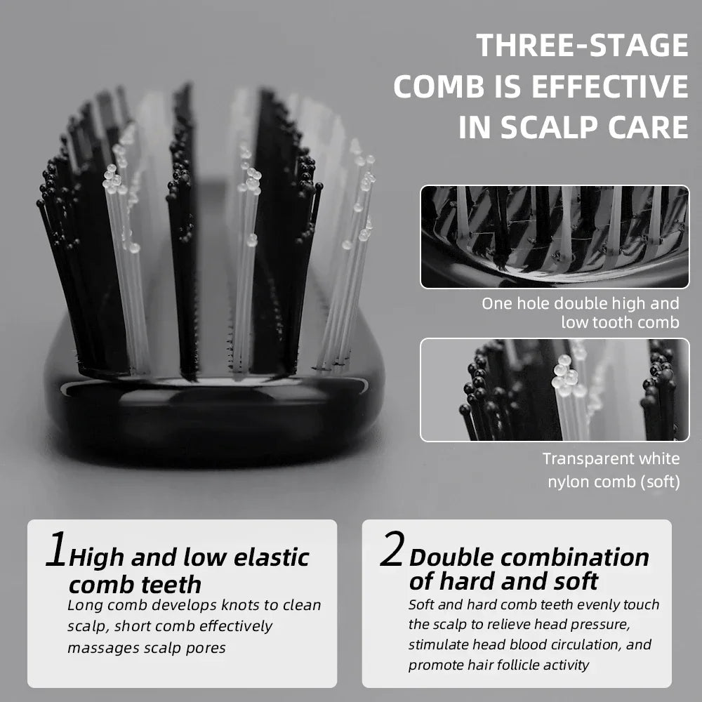 Japanese Premium Scalp Massage Brush Head Massager Detangling Hair Brush Wet Curly Hair Comb Shampoo Brush Barber Styling Tools