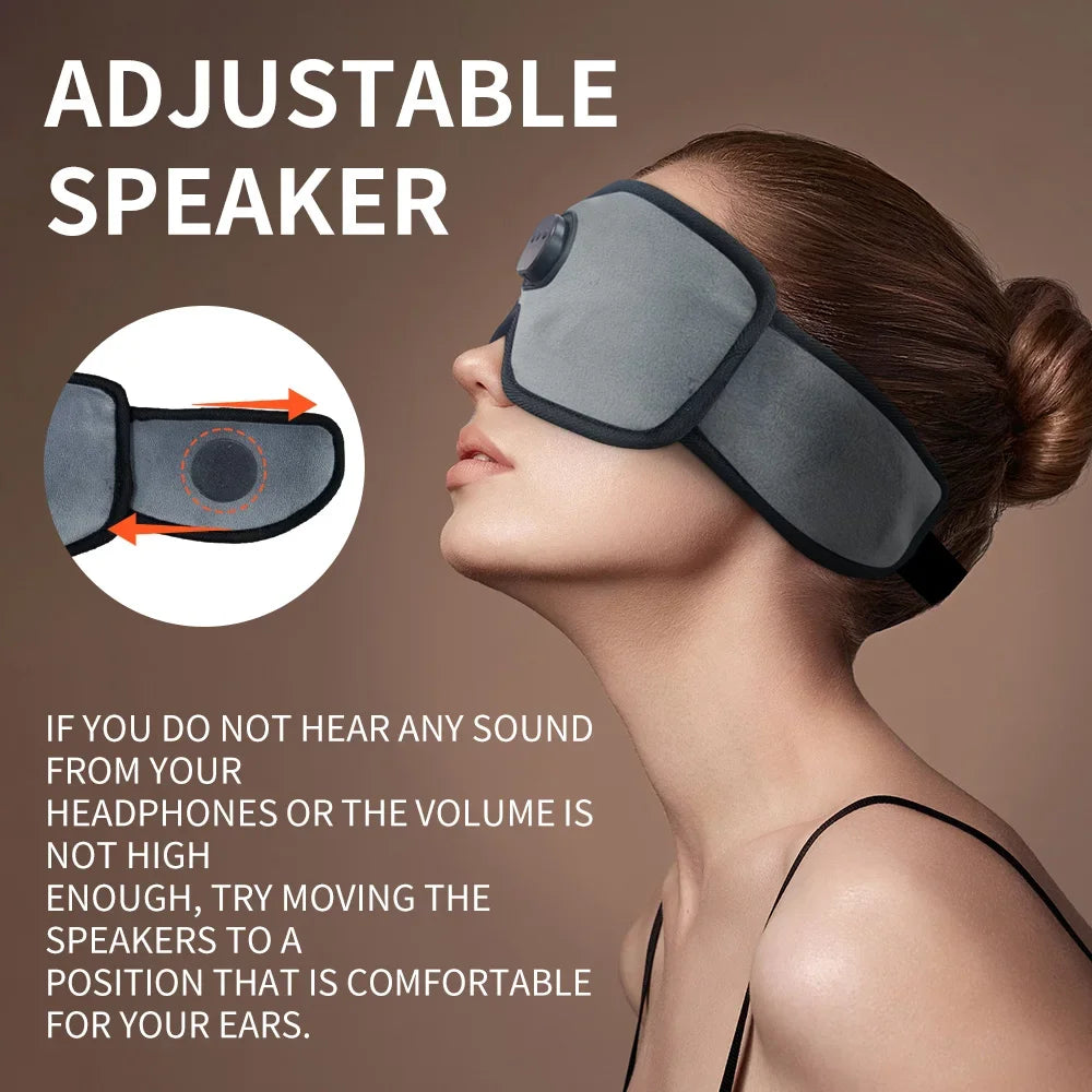 Premium Bluetooth Sleep Eye Mask Headphone - Blending 3D Sleep Headphone Innovation for Sound Sleep Bluetooth Eye Mask
