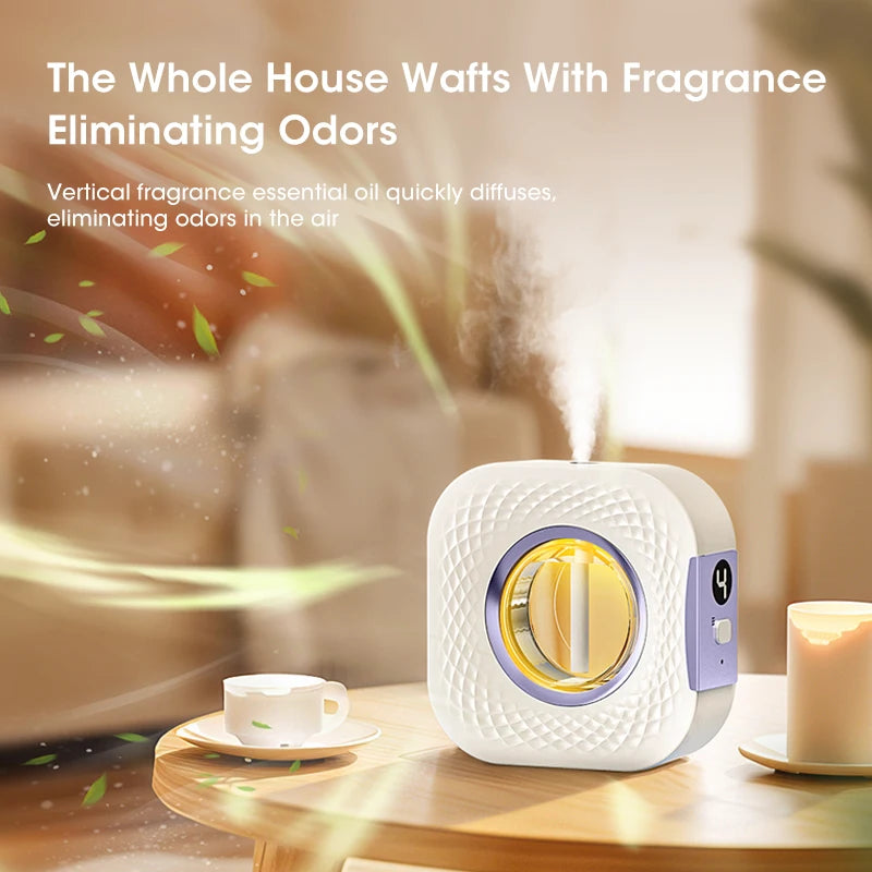60 ㎡ Oil Aromatherapy Machine Air Purifying Diffuser Toilet Deodorization Fragrance Wall-mounted Humidifier Colorful Night Light