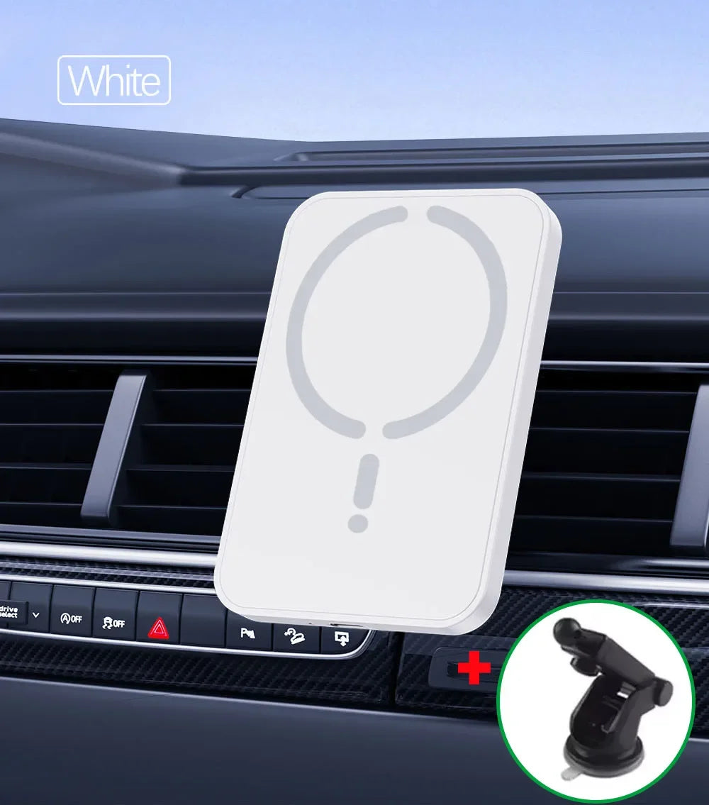 30W Magnetic Car Wireless Charger Sucker For Magsafe iPhone 12 13 14 15 16 Pro Max Air Vent Phone Holder Stand Fast Car Charging