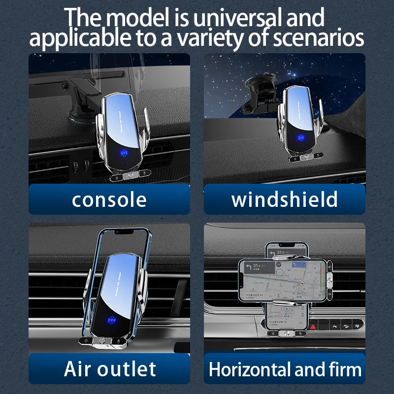 15W Car Wireless Charger Stand for iPhone 16 15 14 13 12 Pro Max Samsung 3 in 1 Magnetic Adapters Phone Fast Charging Chargers