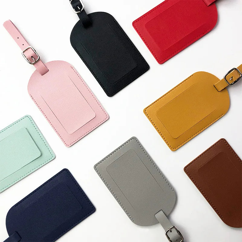 Free Custom Name Passport Cover Luggage Tag Set Fashion Soomth PU Leather Ticket Passport Holder Personalize Travel Purse