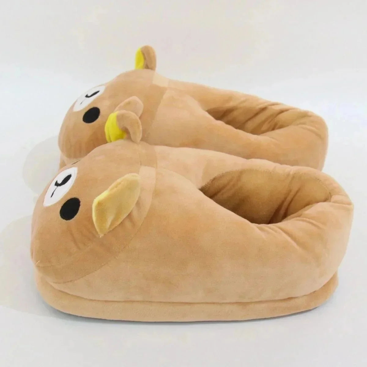 Rilakkuma Y2K Slippers Japan Cartoon Anime PE Kawaii All Inclusive Frosth Plush Indoor Home Flat Anti Slip Couple Slippers New