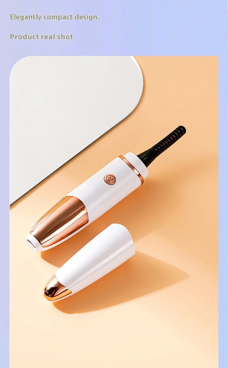 Heated Eyelash Curler, Fast Heat up Within 10s, 24 Hours Long Lasting, Rechargeable Electric Eyelash Curler, Temperature Control