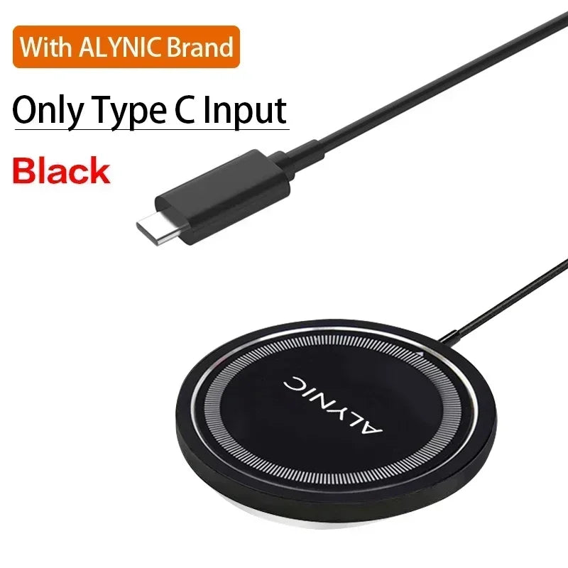 PD 30W Magnetic Wireless Charger Pad For Macsafe iPhone 16 15 14 13 12 Pro Max X XS XR 8 Plus USB C Fast Charging Dock Station