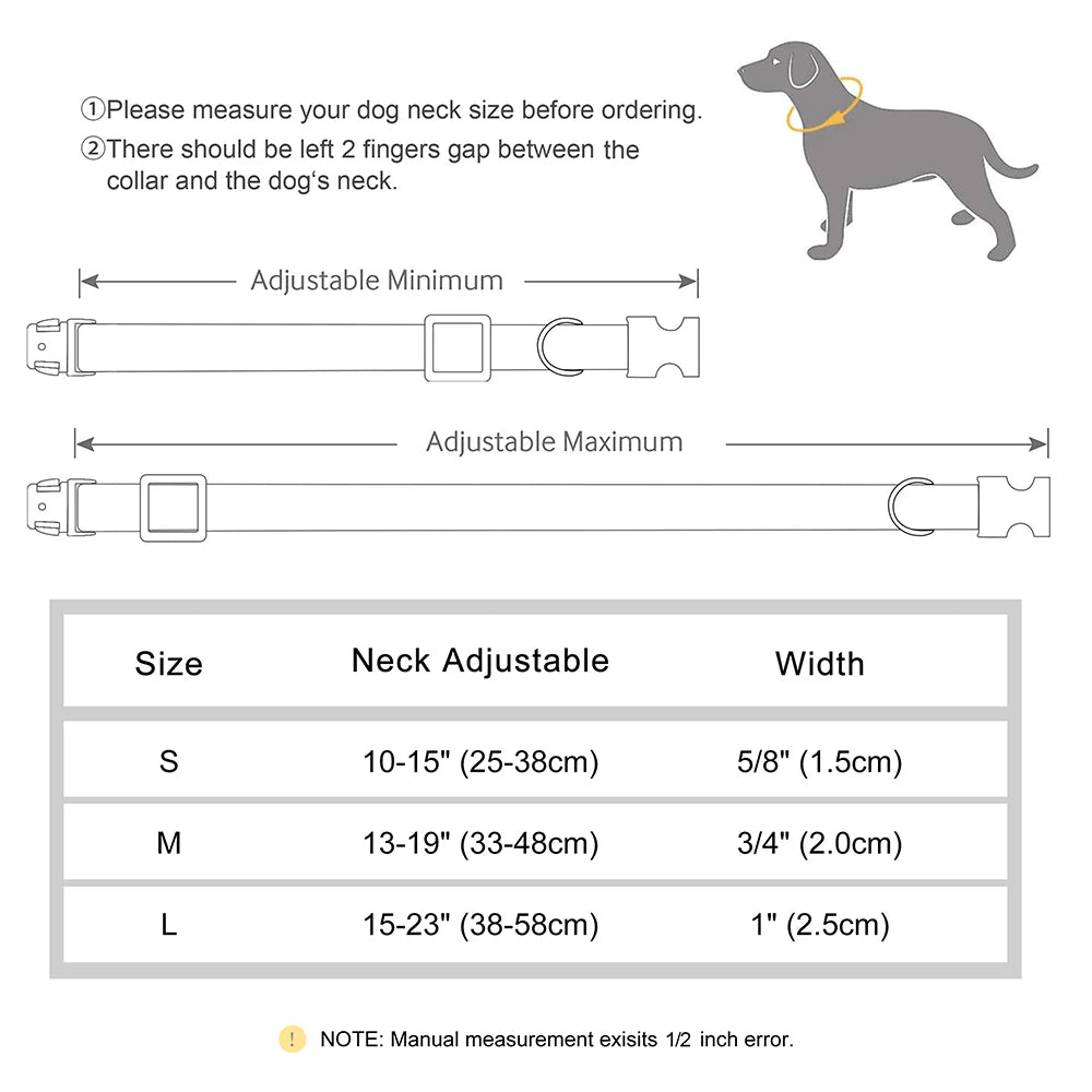Free Custom PU Leather Dog Collar Engraved Dog Collars Adjustable Pet Buckle ID Necklace Durable for Small Medium Large Dogs Pug